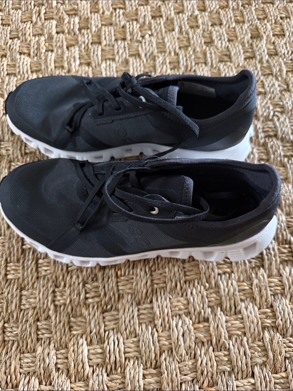 Black Athletic Sneakers with White Soles